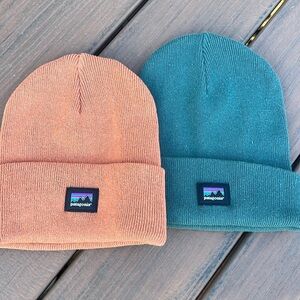 Two Patagonia Beanies